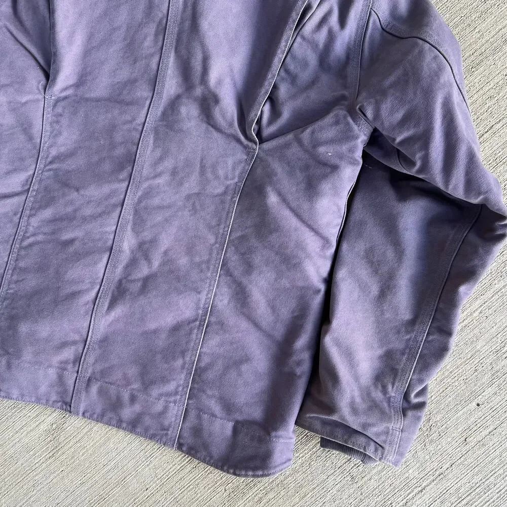 Carhartt WOMENS WJ141 purple hooded Sierra work wear jacket